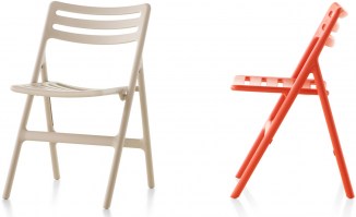 Folding air chair beige orange